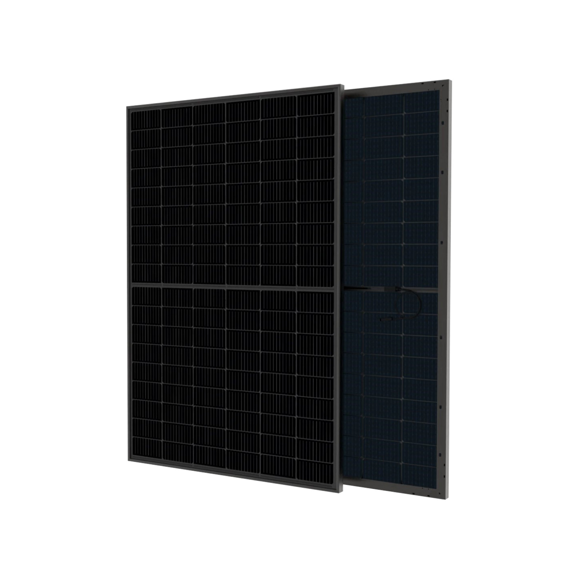 Talesun 450W bifacial N-type solar panel with a black frame, front and rear
